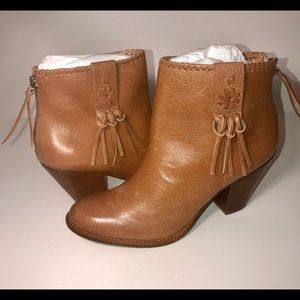 Jack Rogers Greer Bootie Oak Leather Brown